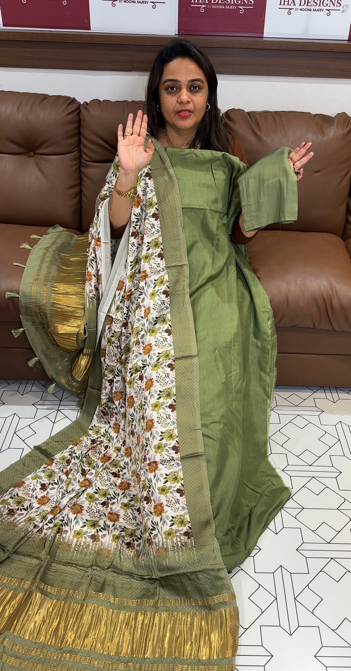 DOLA SILK UNSTITCHED SALWAR SUITS - IHA 23741