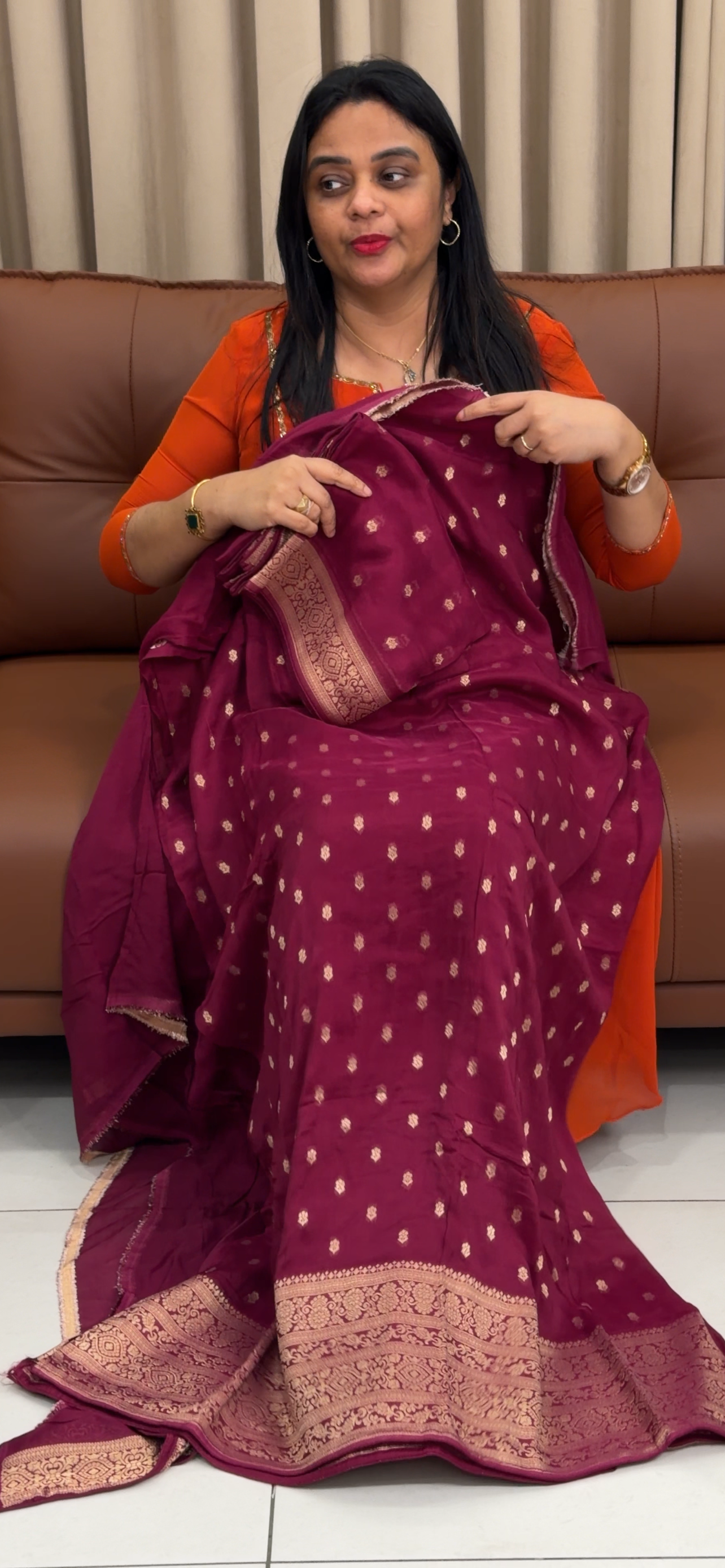 VISCOSE GEORGETTE UNSTITCHED SALWAR SUITS - IHA 34266