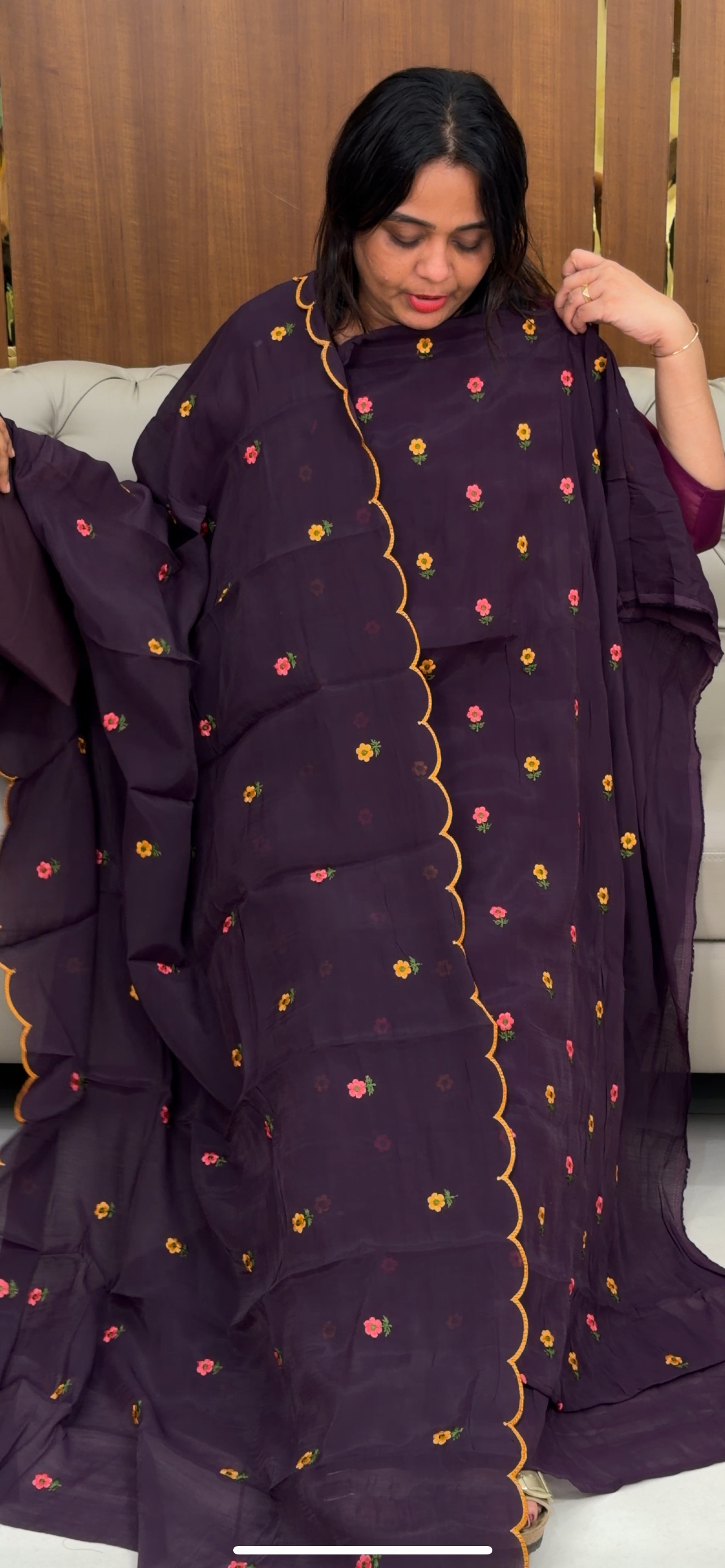 MALAI CHANDERI UNSTITCHED SALWAR SUITS - IHA 32226