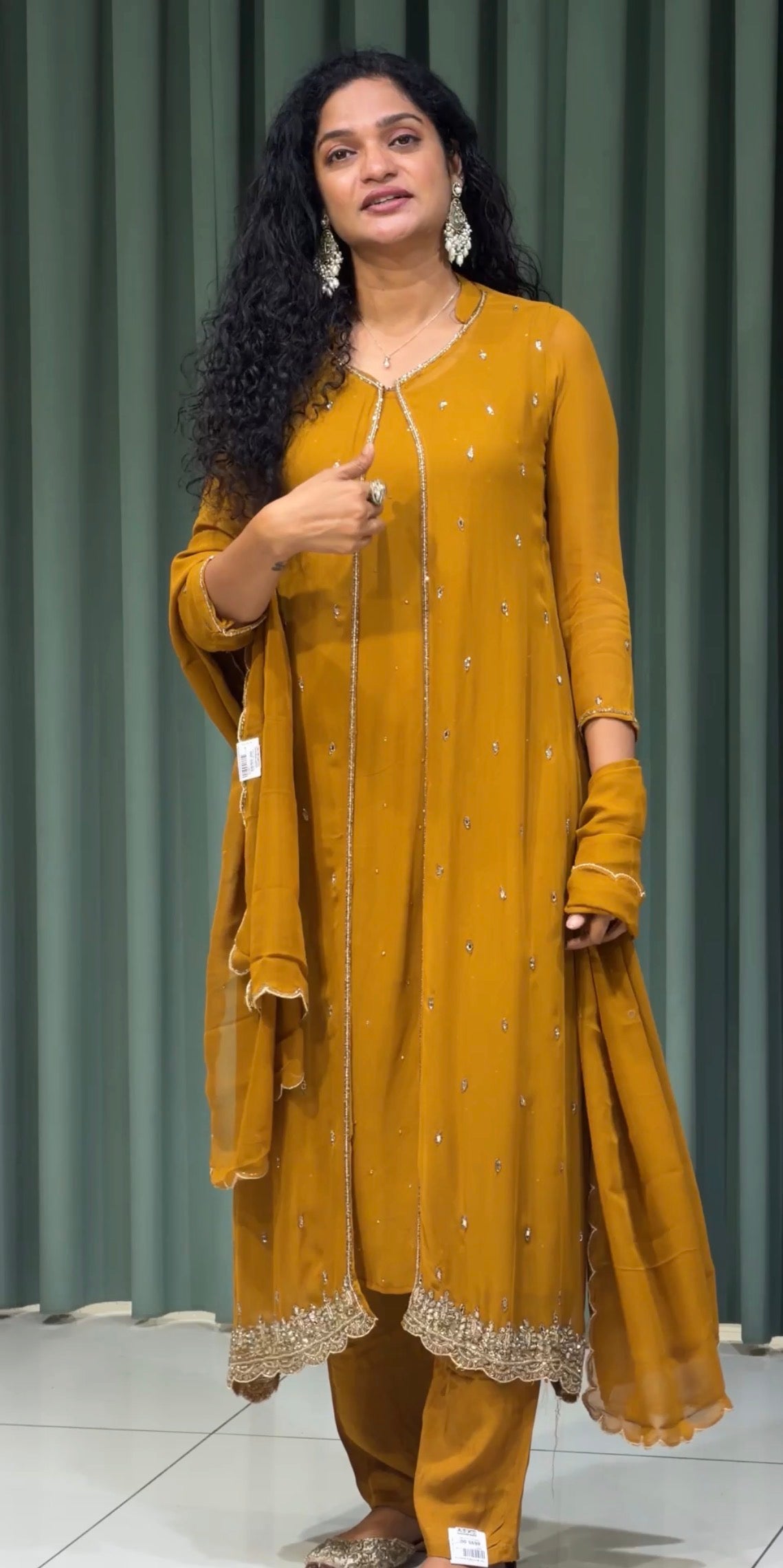 PARTY WEAR TOP,BOTTOM AND DUPATTA - 33621