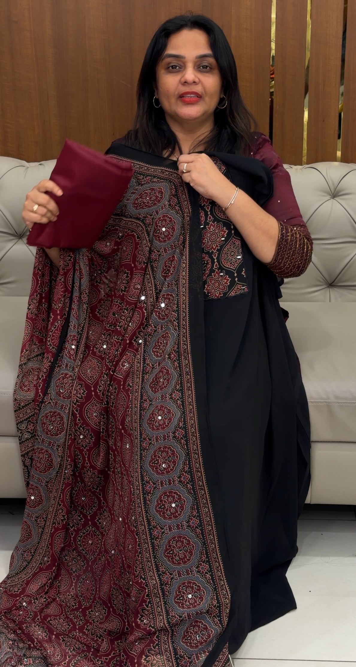 FAUX GEORGETTE UNSTITCHED SALWAR SUITS - IHA 30858