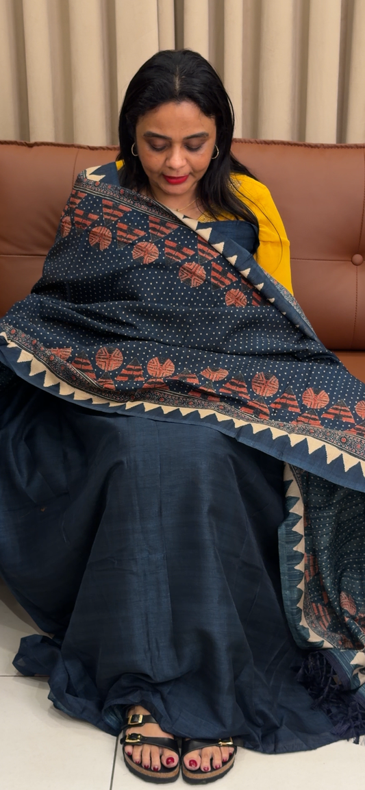 SEMI RAW SILK UNSTITCHED SALWRA SUITS - IHA 33942