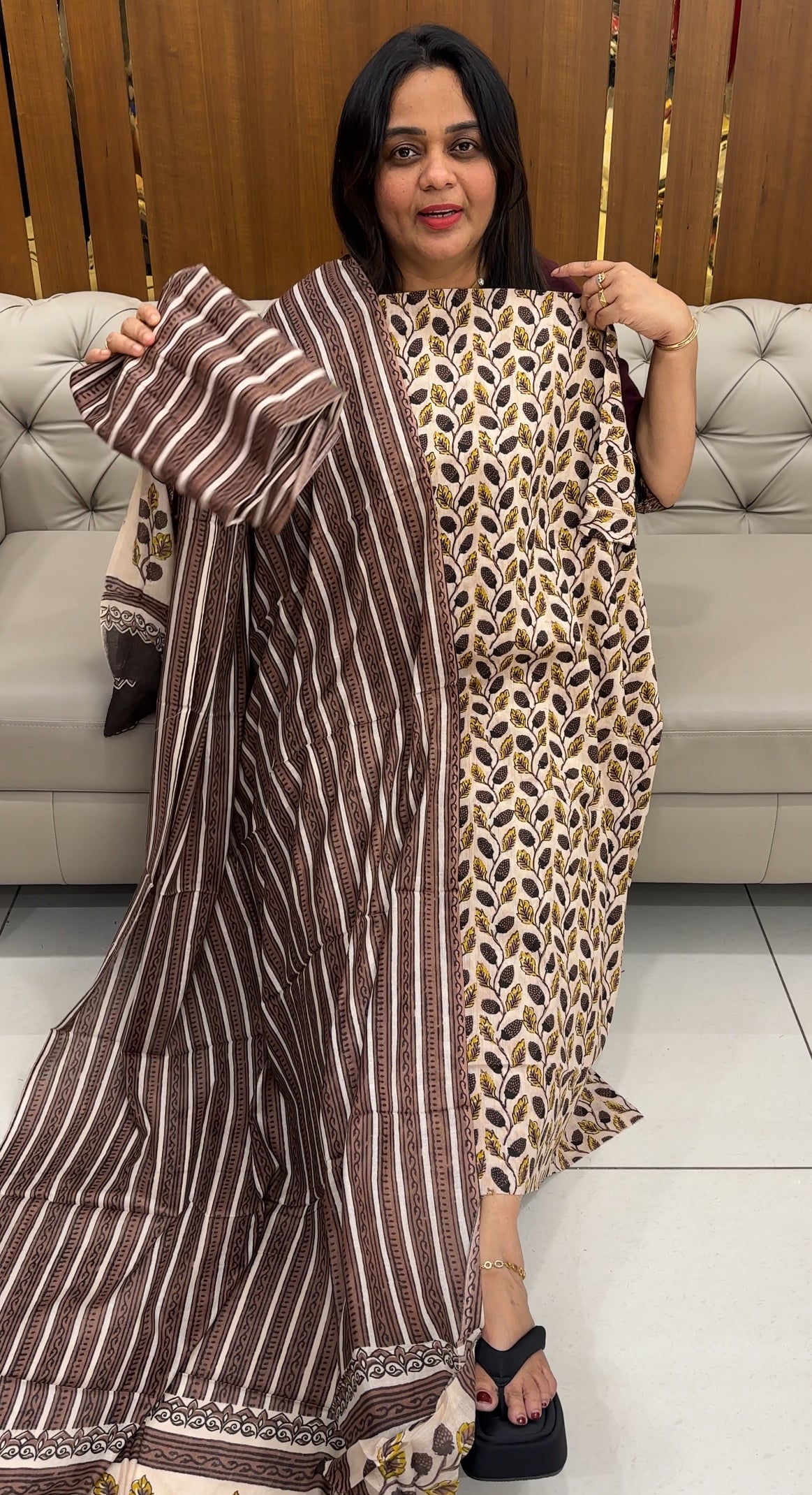 COTTON UNSTITCHED SALWAR SUITS - IHA 28435