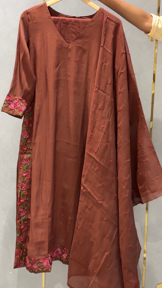 READY TO WEAR TOP, BOTTOM AND DUPATTA - IHA 35966