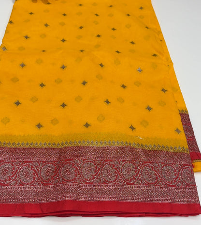 SEMI BANARASI  SAREES - IHA 16801