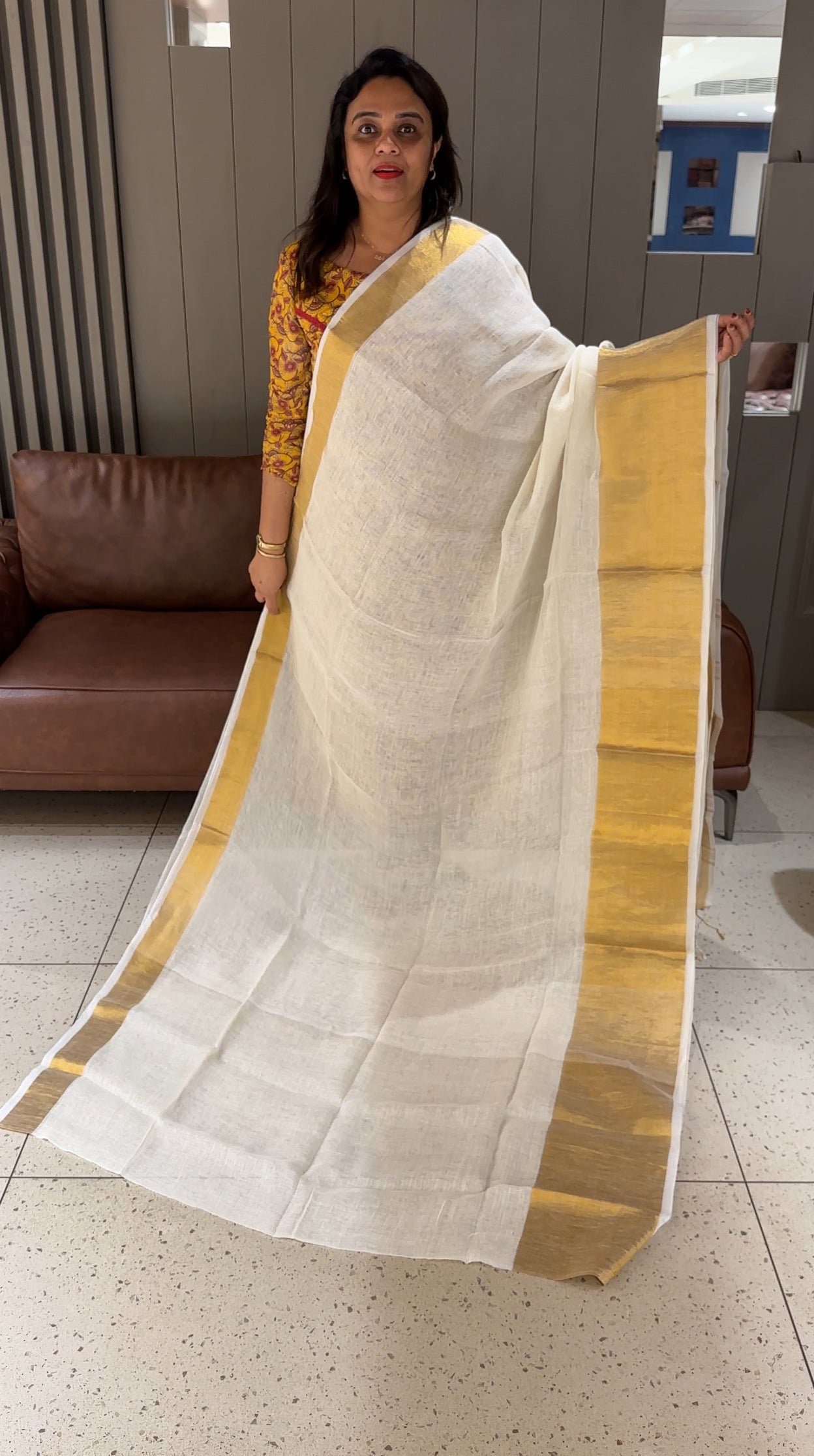 LINEN SAREES - IHA 24792