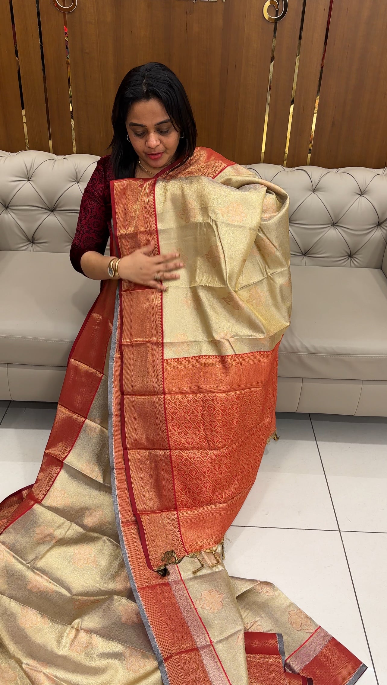 SEMI TISSUE SAREES - IHA 26397