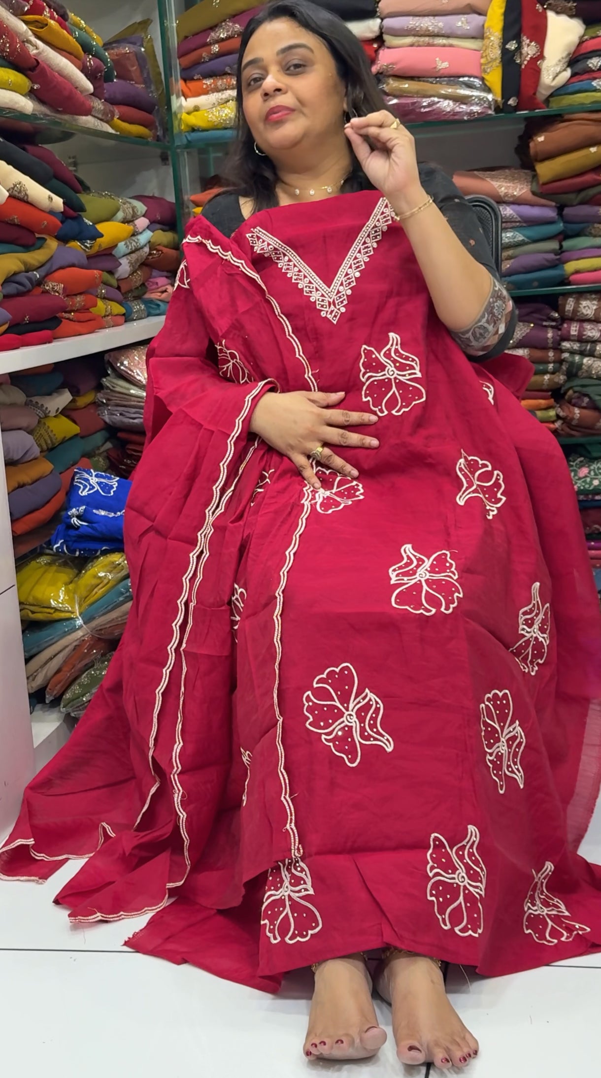 FORWARD UNSTITCHED SALWAR SUITS - IHA 28812