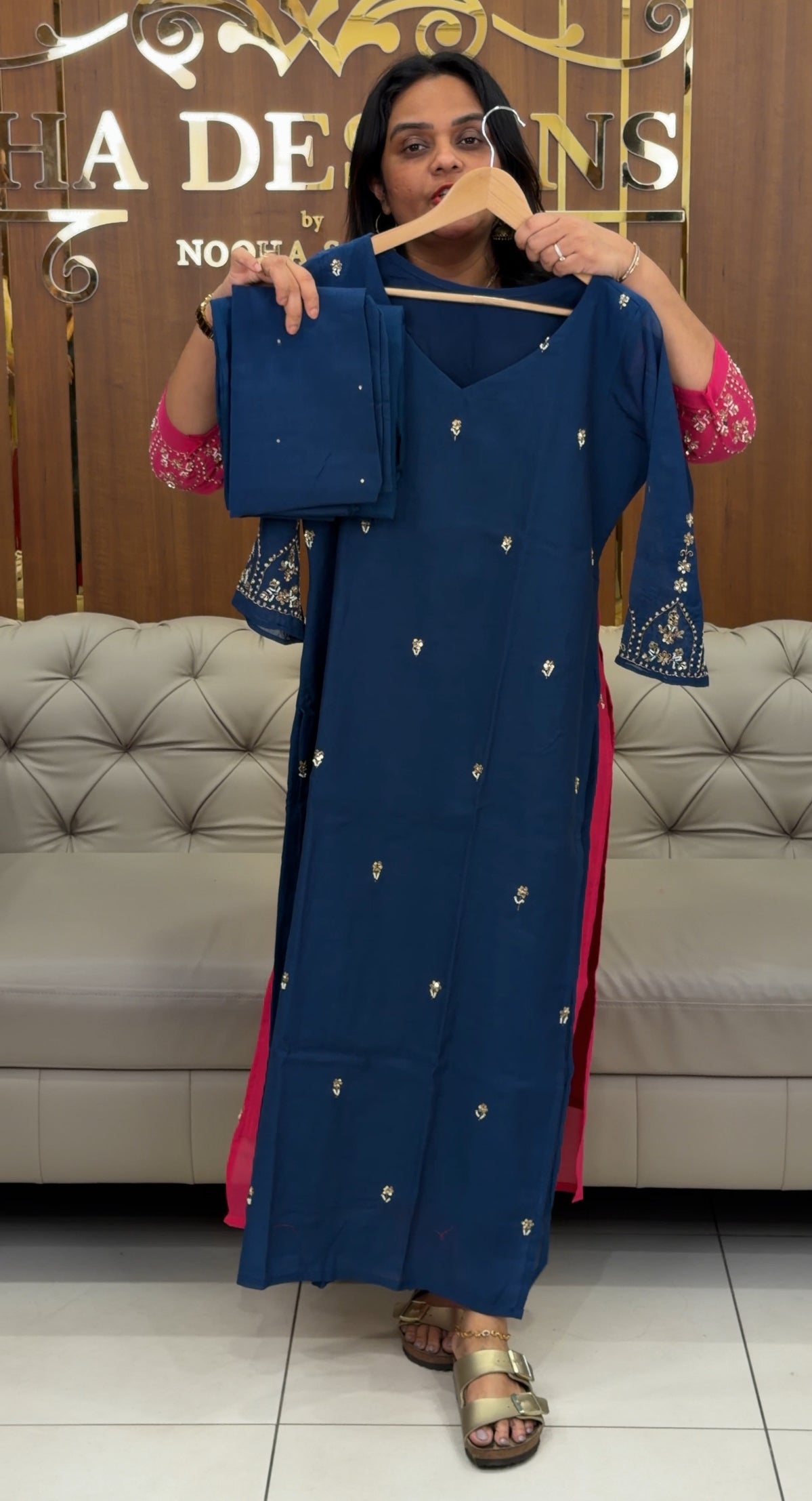 IHA'S IN-HOUSE BANARASI TOP,BOTTOM AND DUPATTA - IHA 30927