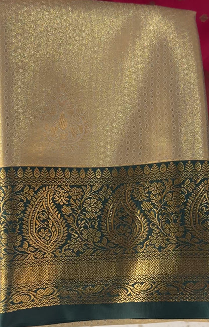 TISSUE KANCHIPURAM SAREES - IHA 18538