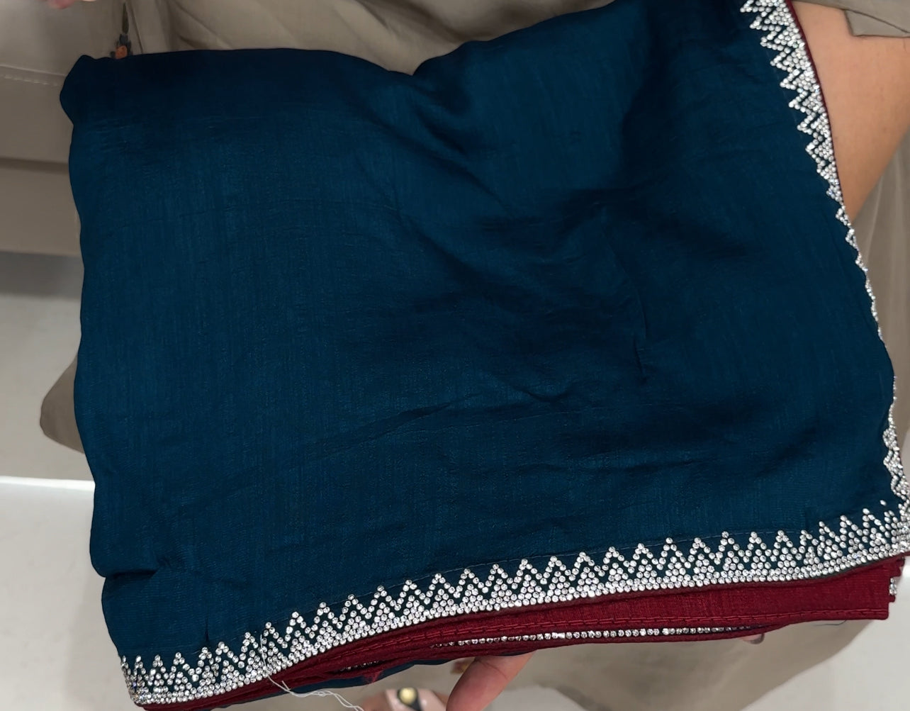 SEMI RAW SILK SAREES - IHA 27036