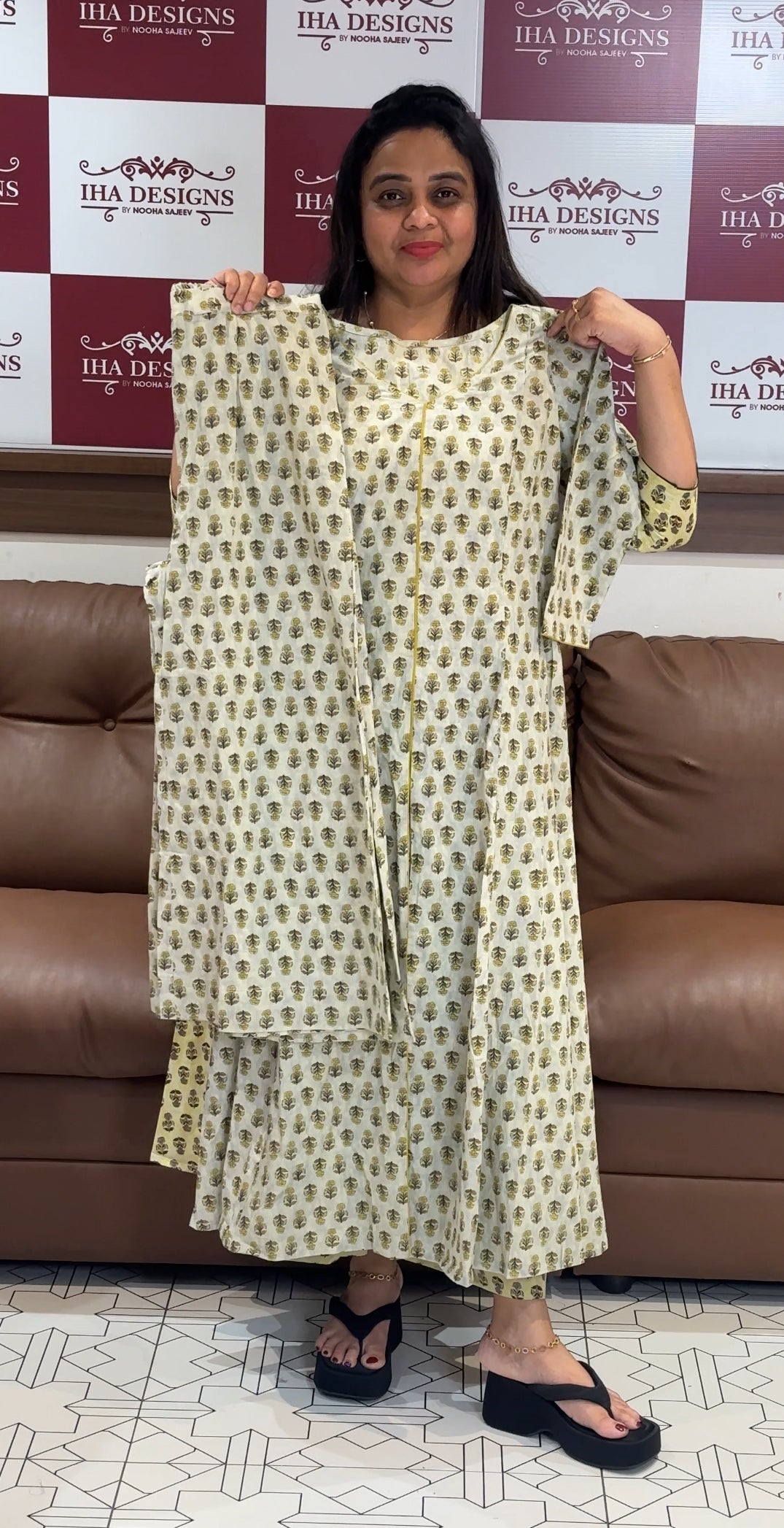 IHA'S IN-HOUSE COTTON PRINTED CO-ORDS SETS - IHA 27863