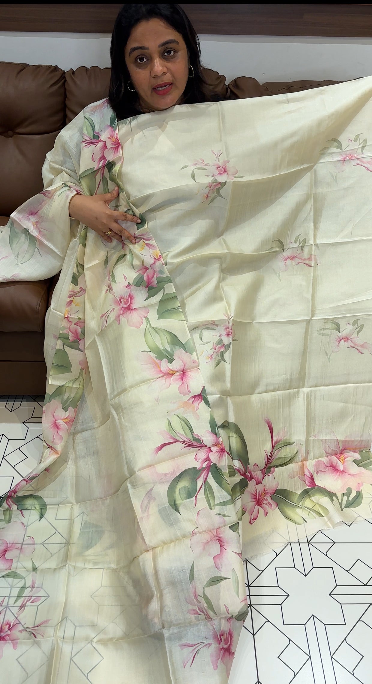 PRINTED TUSSUR UNSTITCHED SALWAR SUITS - IHA 26627