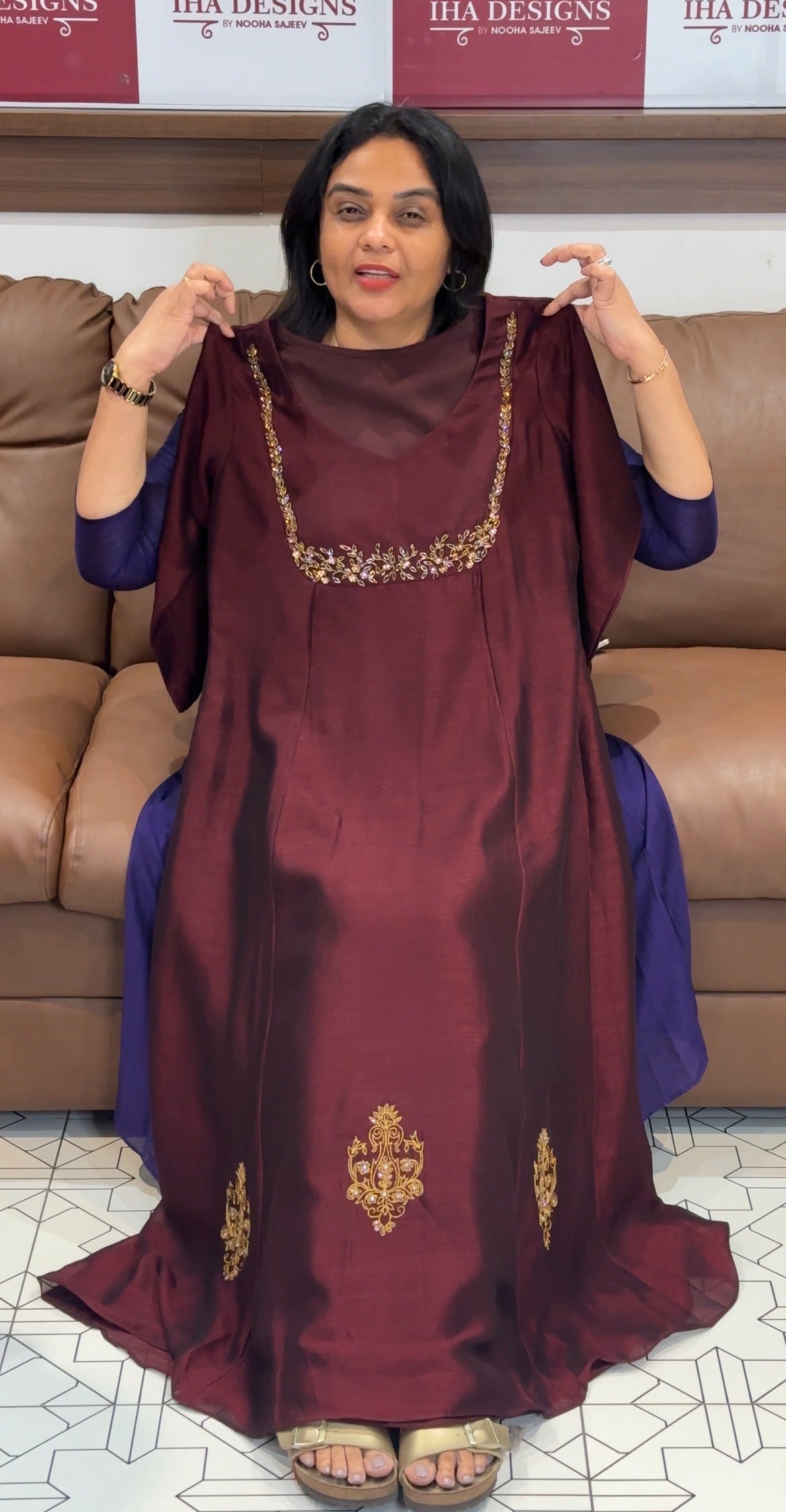 IHA'S IN-HOUSE SEMI RAW SILK ALINE TOPS - IHA 32420