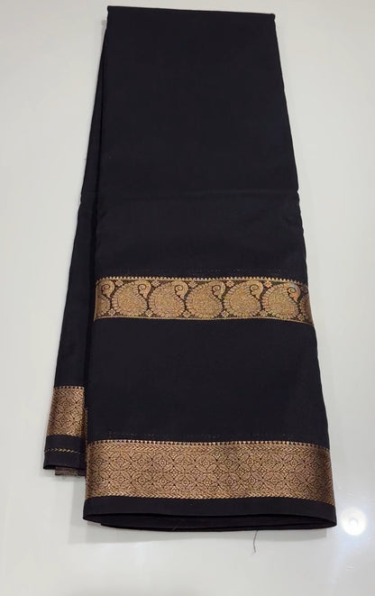 SEMI CRAPE SAREES - IHA 18672