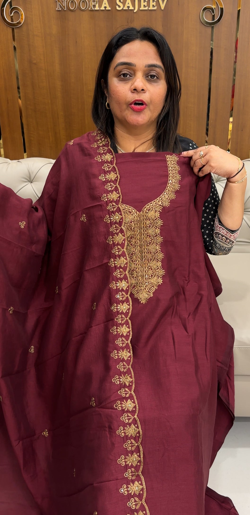 SEMI RAW SILK UNSTITCHED SALWAR SUITS - IHA 25970