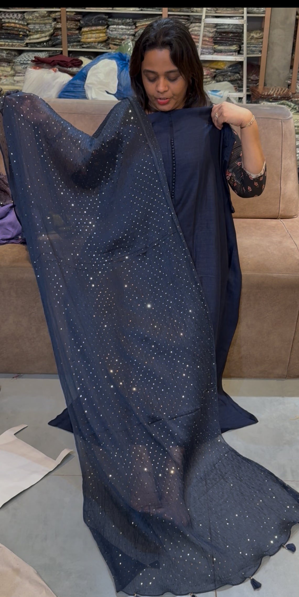 SEMI RAW SILK UNSTITCHED SALWAR SUITS - IHA 25258