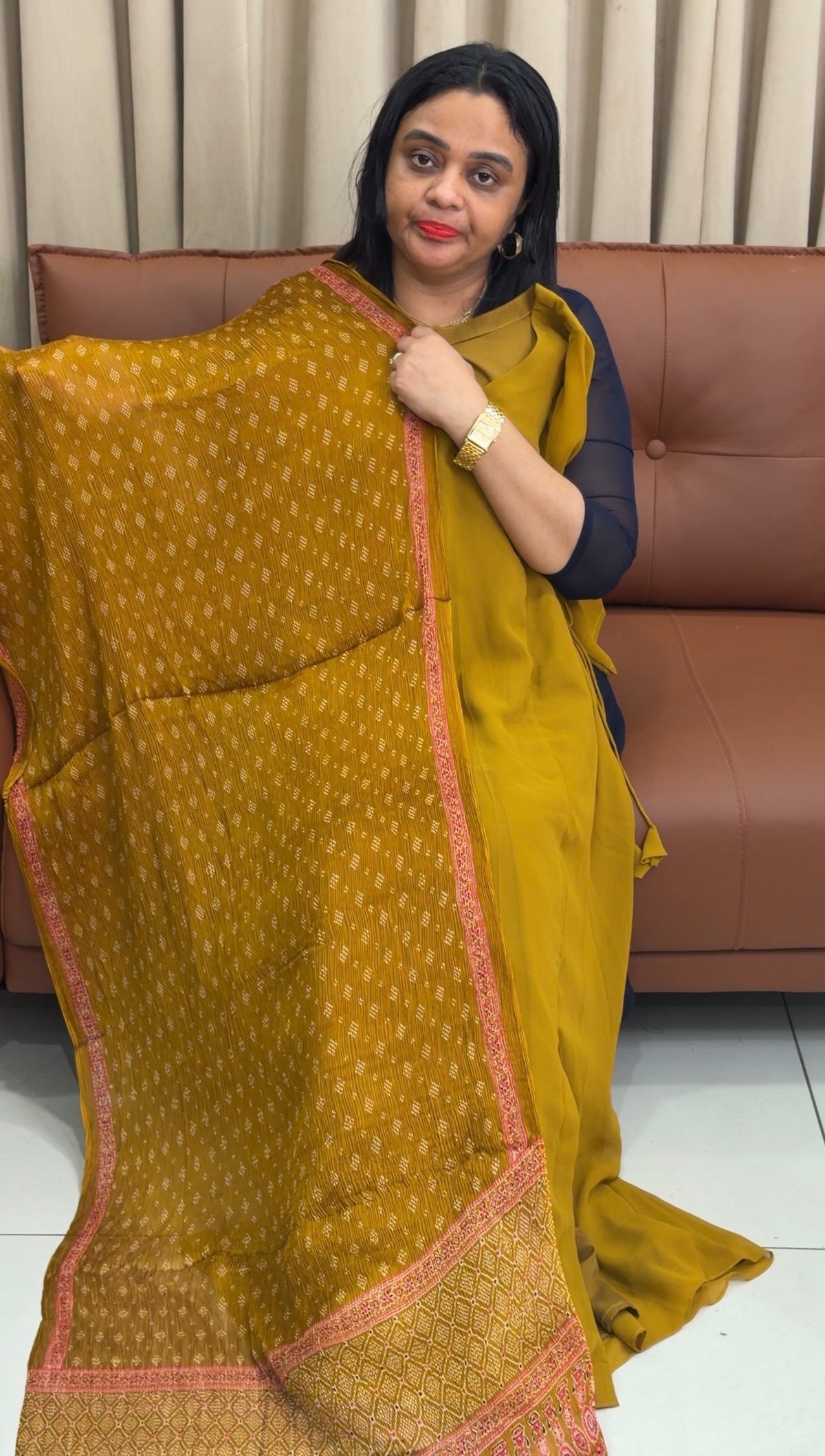 IHA'S IN-HOUSE ALINE TOP AND DUPATTA - IHA 35426