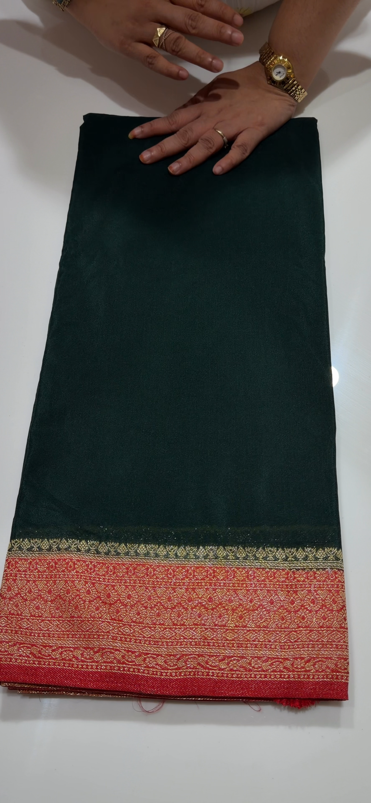 SEMI BANARASI SAREES - IHA 34575