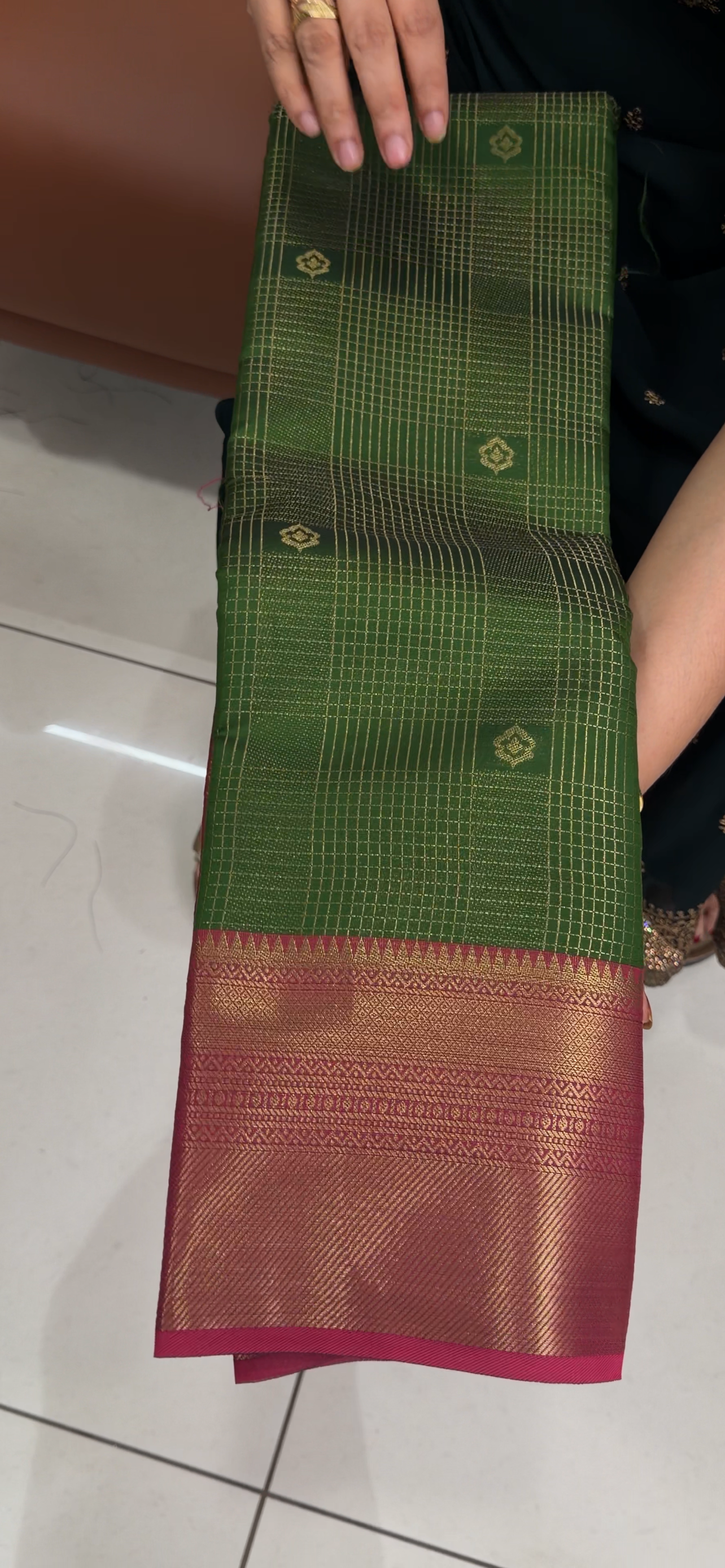SEMI BROCADE SAREES - IHA 33605