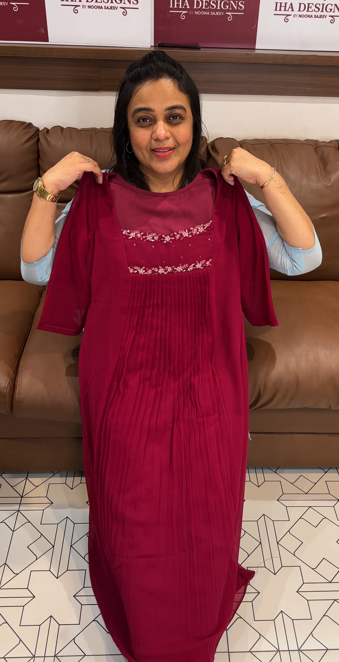 IHA'S IN-HOUSE HAND WORKED ALINE TOPS - IHA 27740