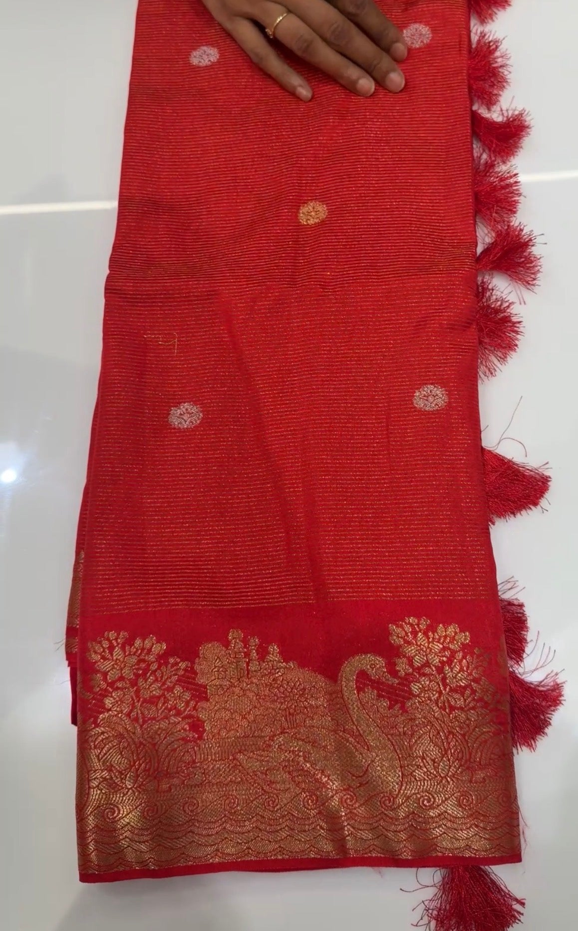 SEMI BANARSI SAREES - IHA 35188
