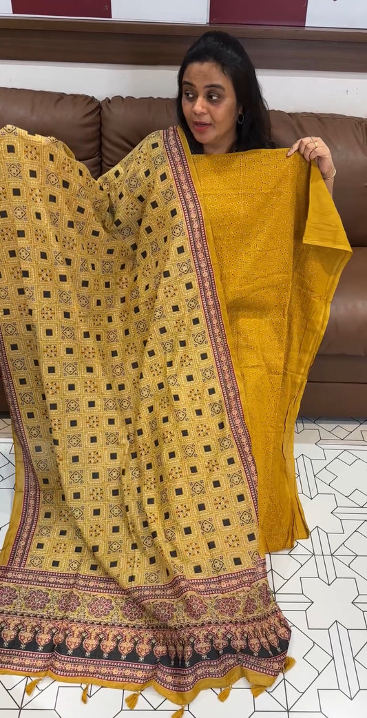 COTTON HAKOBA UNSTITCHED SALWAR SUITS - IHA 27916