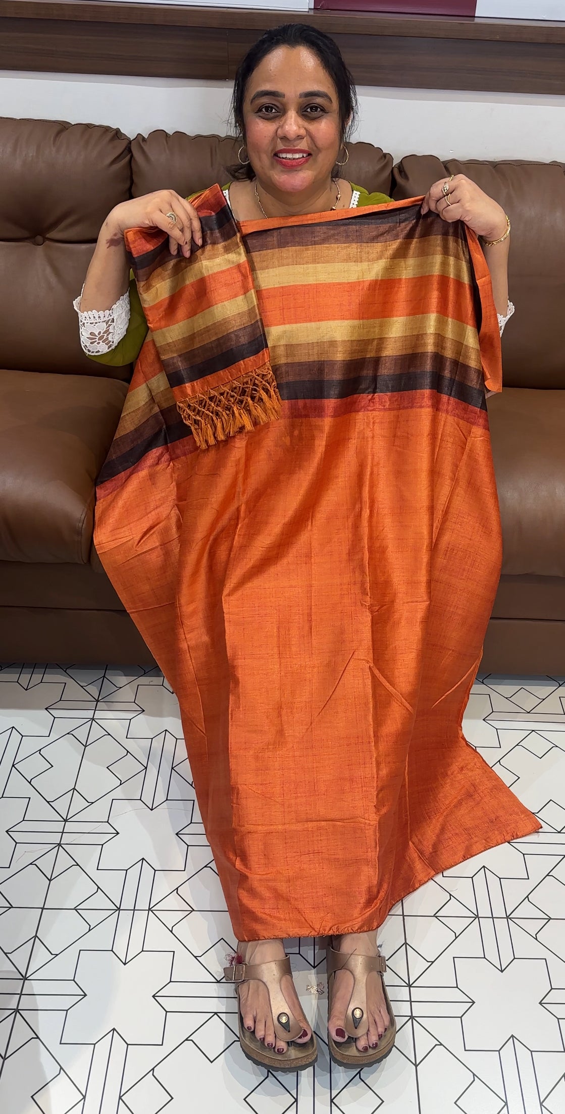 SEMI RAW SILK UNSTITCHED SALWAR SUITS - IHA 26300