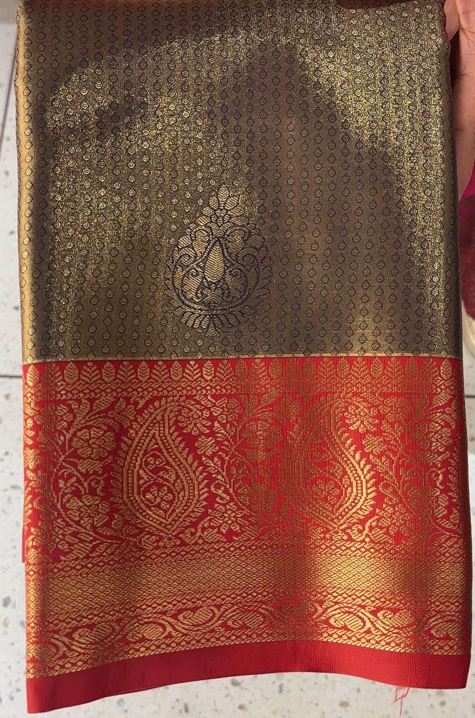 TISSUE KANCHIPURAM SAREES - IHA 18538