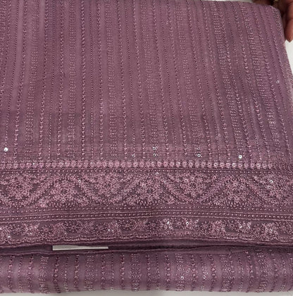 CHIKANKARI NET SAREE - IHA 16881