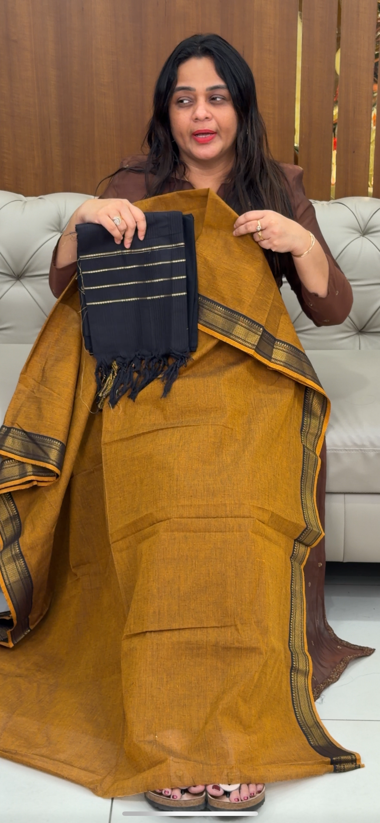 HANDLOOM COTTON UNSTITCHED SALWAR SUITS - IHA 29287