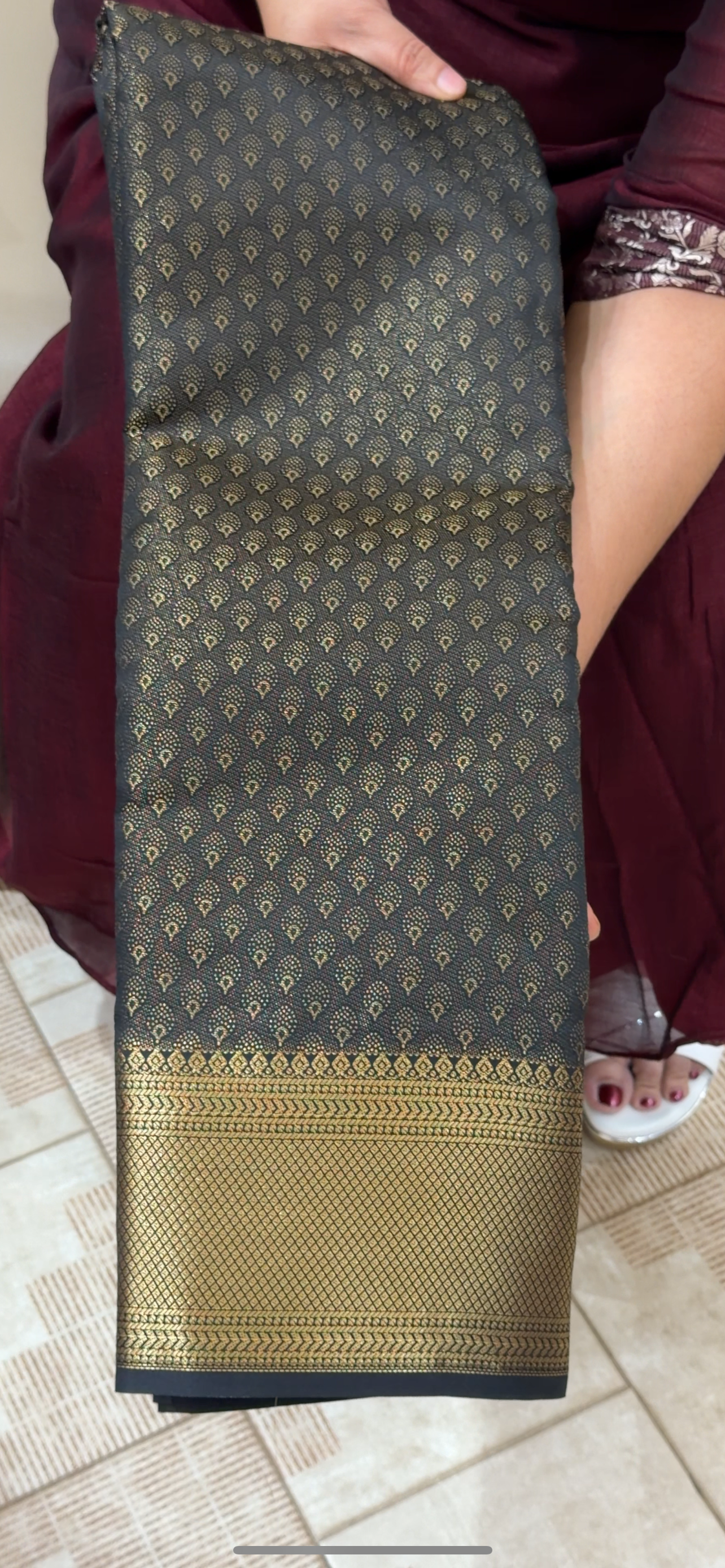 SEMI BROCADE SAREES - IHA 29092