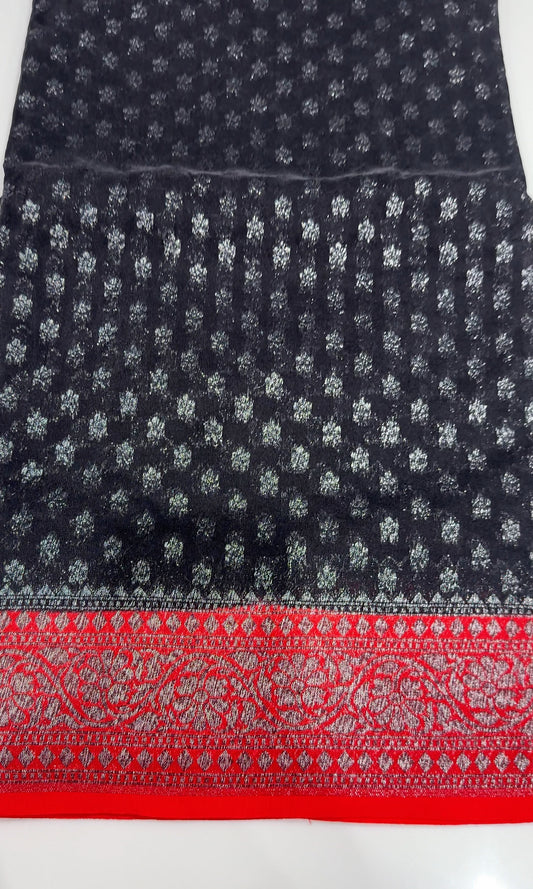 SEMI BANARASI SAREES - IHA 25468