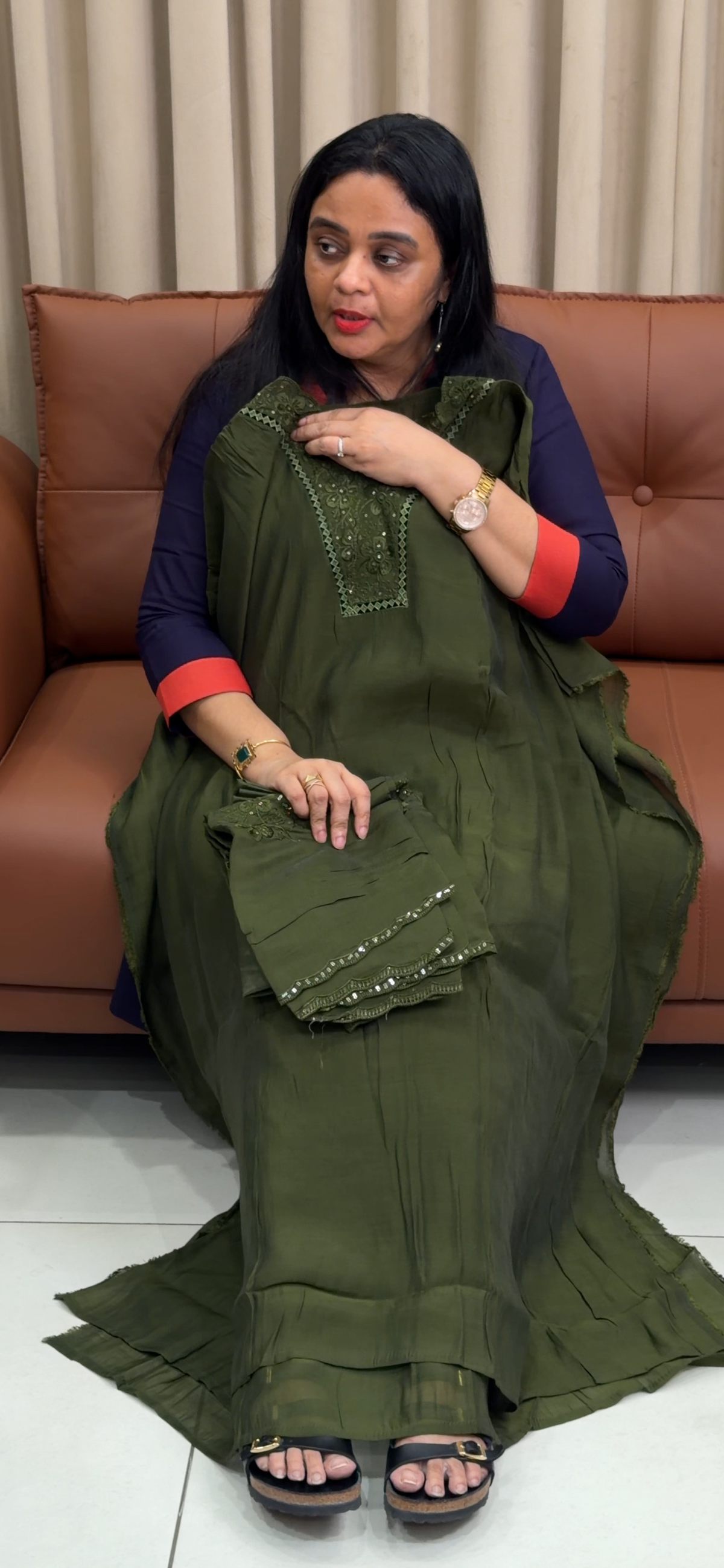 OFFER SALES UNSTITCHED SALWAR SUITS - IHA 35413