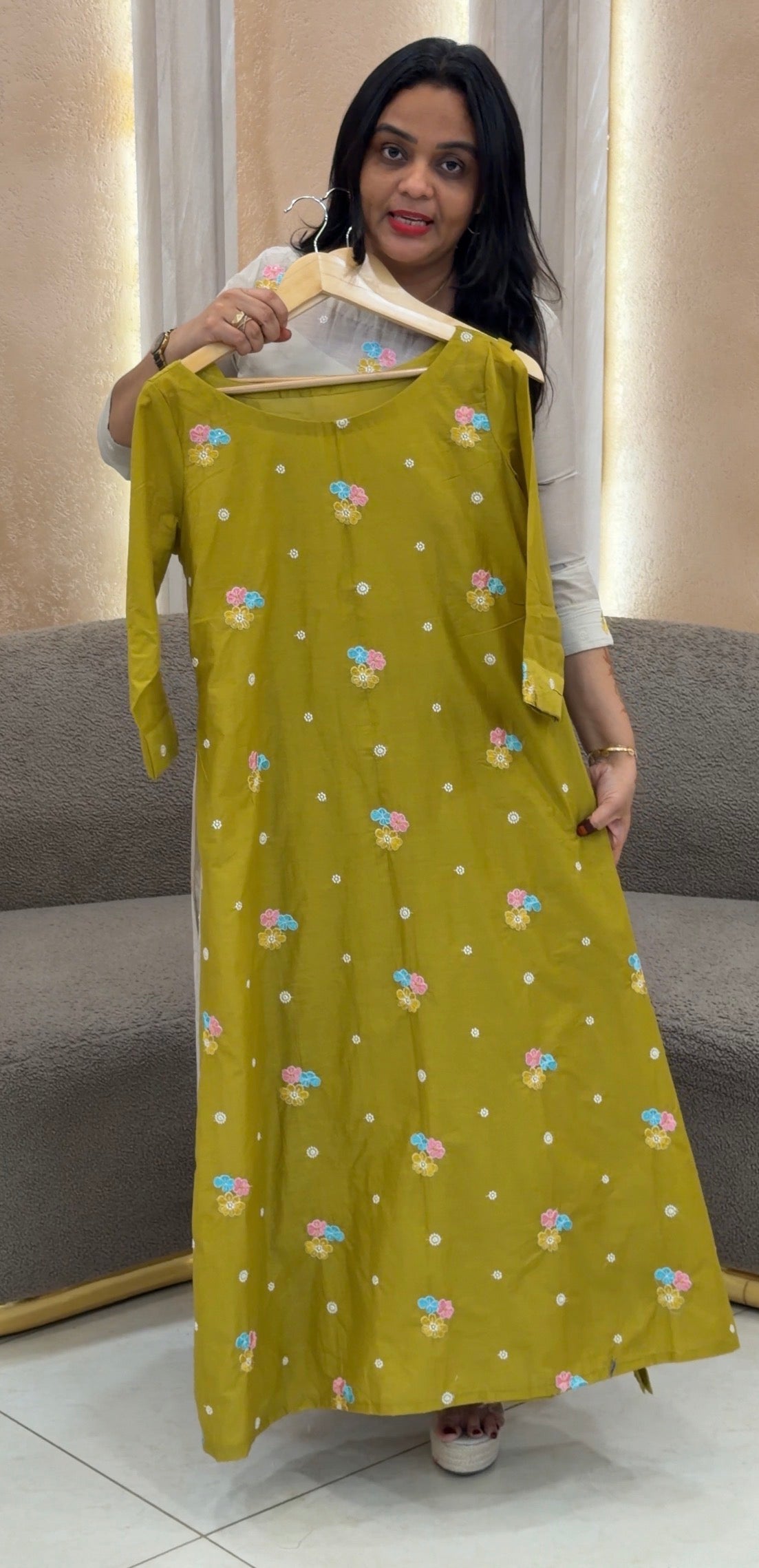 IHA'S IN-HOUSE MUL CHANDERI TOP - IHA 33330