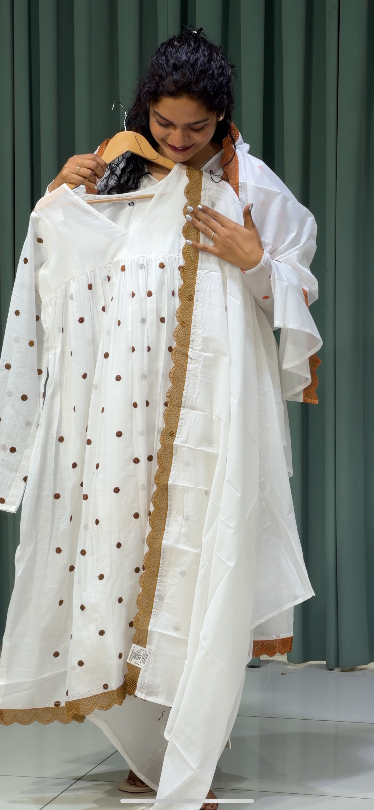 CHANDERI TOP AND DUPATTA - IHA  30801