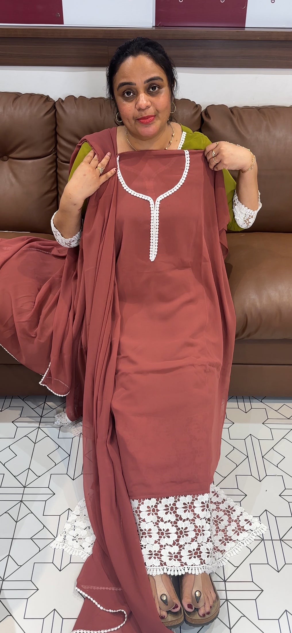 FORWARD GEORGETTE UNSTITCHED SALWAR SUITS - IHA 26298