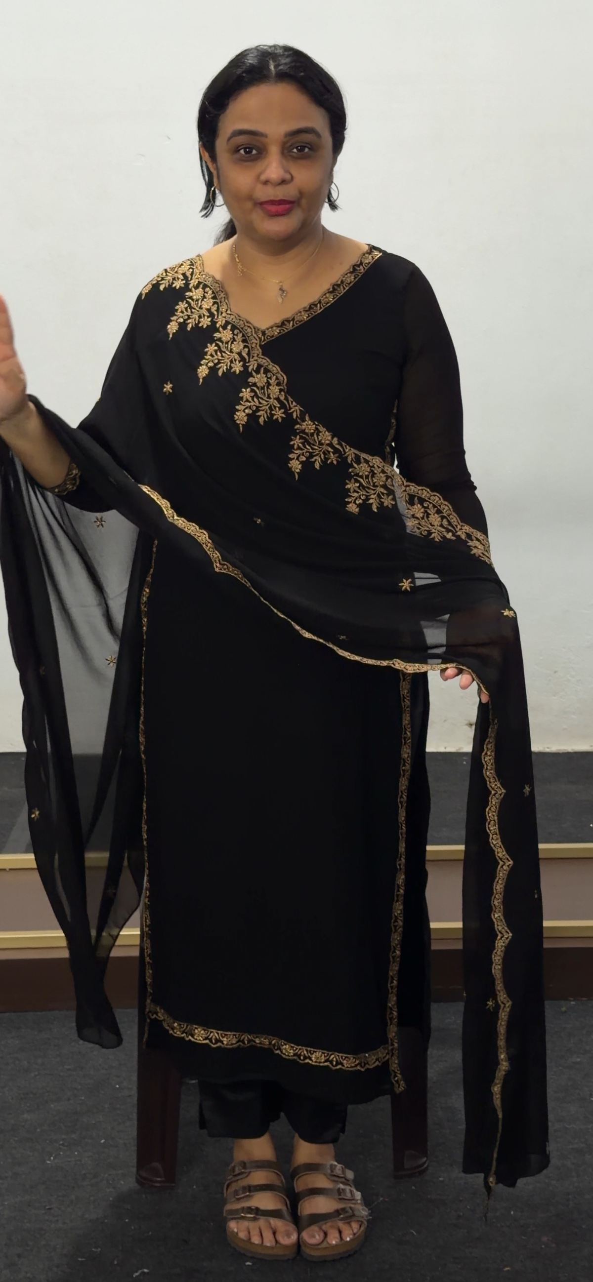 FAUX GEORGETTE UNSTITCHED SALWAR SUITS - IHA 36068