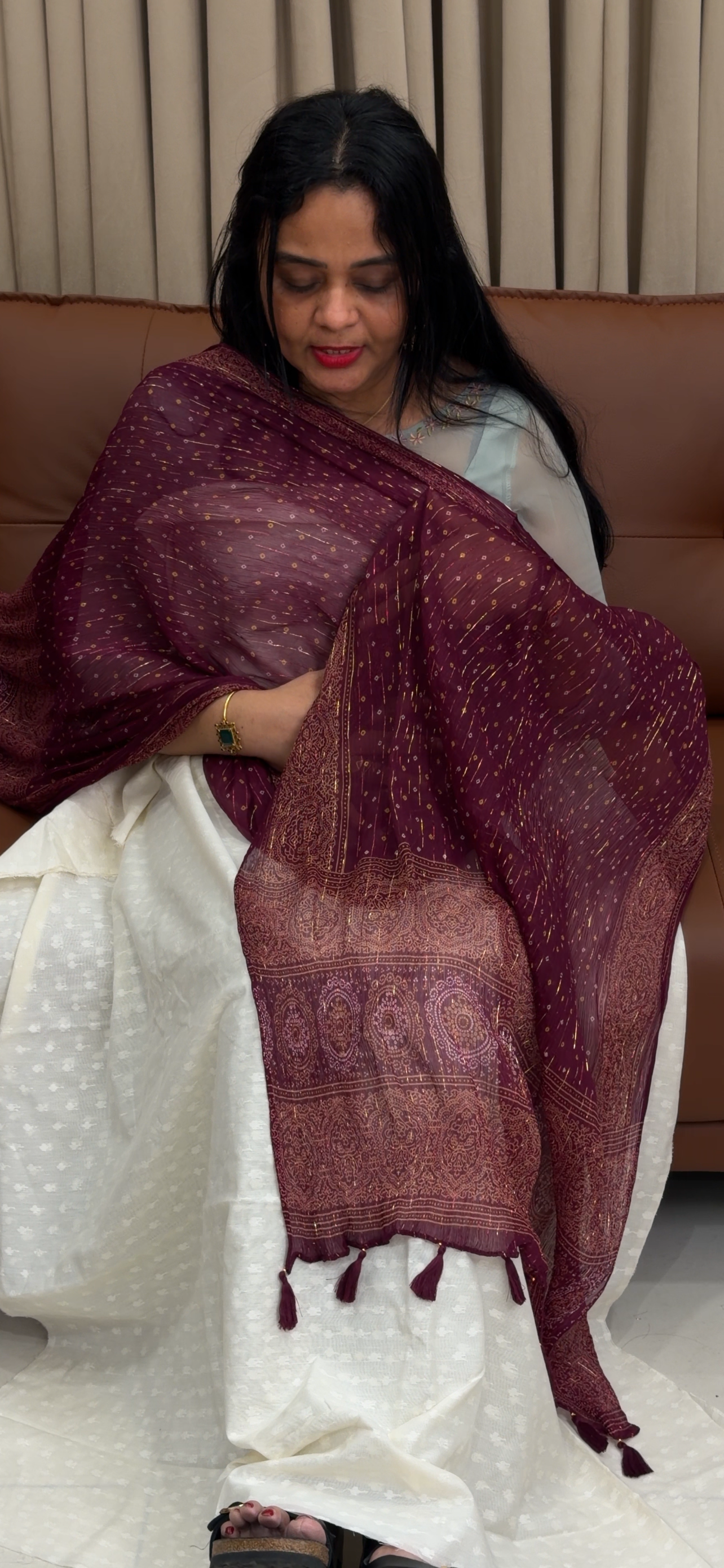 COTTON UNSTITCHED SALWRA SUITS - IHA 34527