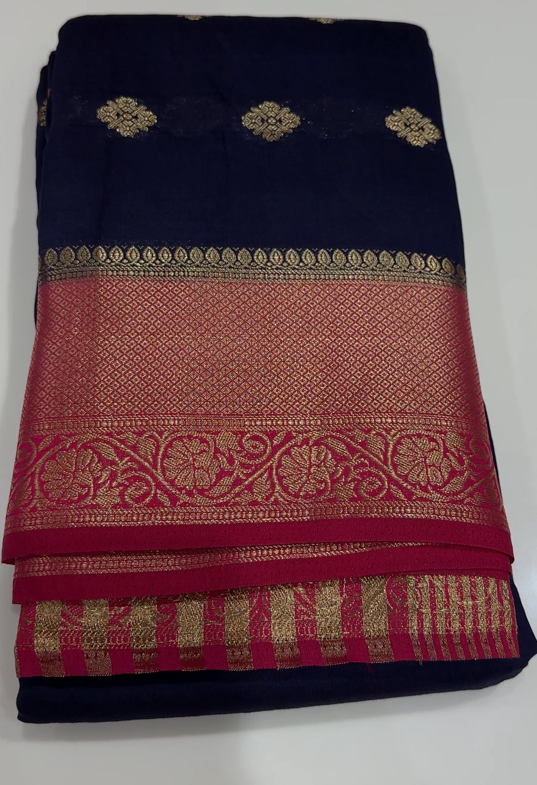 SEMI BANARASI SAREES - IHA 17482