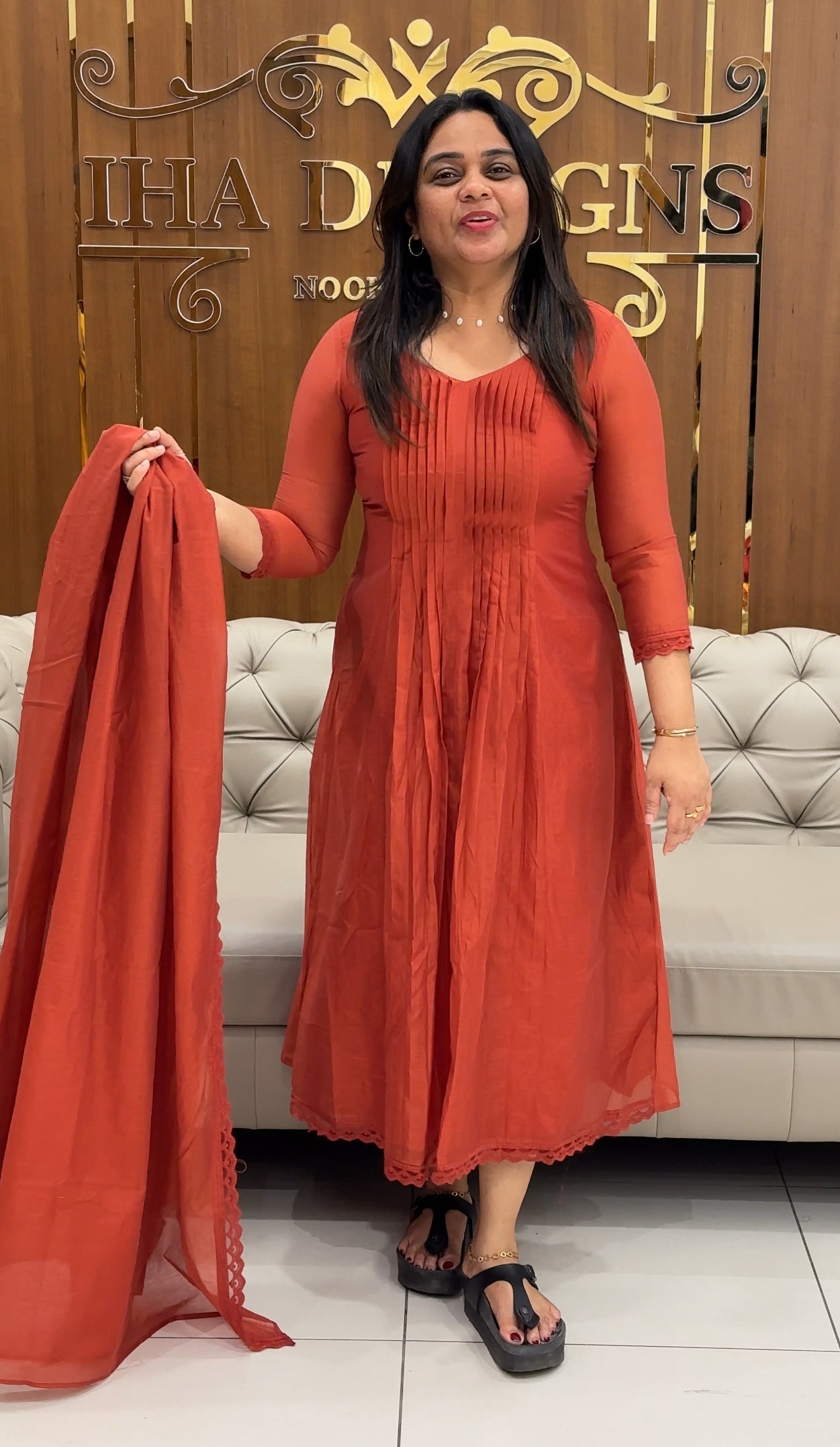 IHA'S IN-HOUSE TOP, BOTTOM AND DUPATTA - IHA 28375