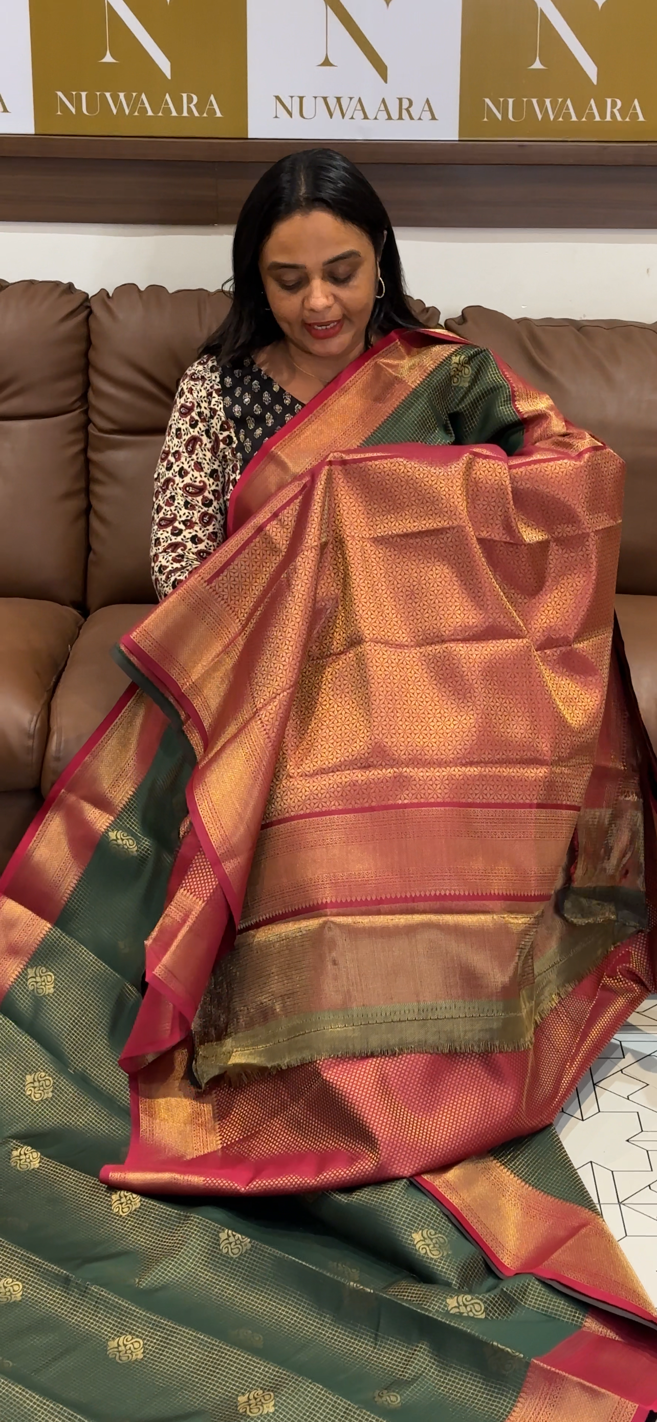 FORWARD SEMI BROCADE SAREES - IHA 31723