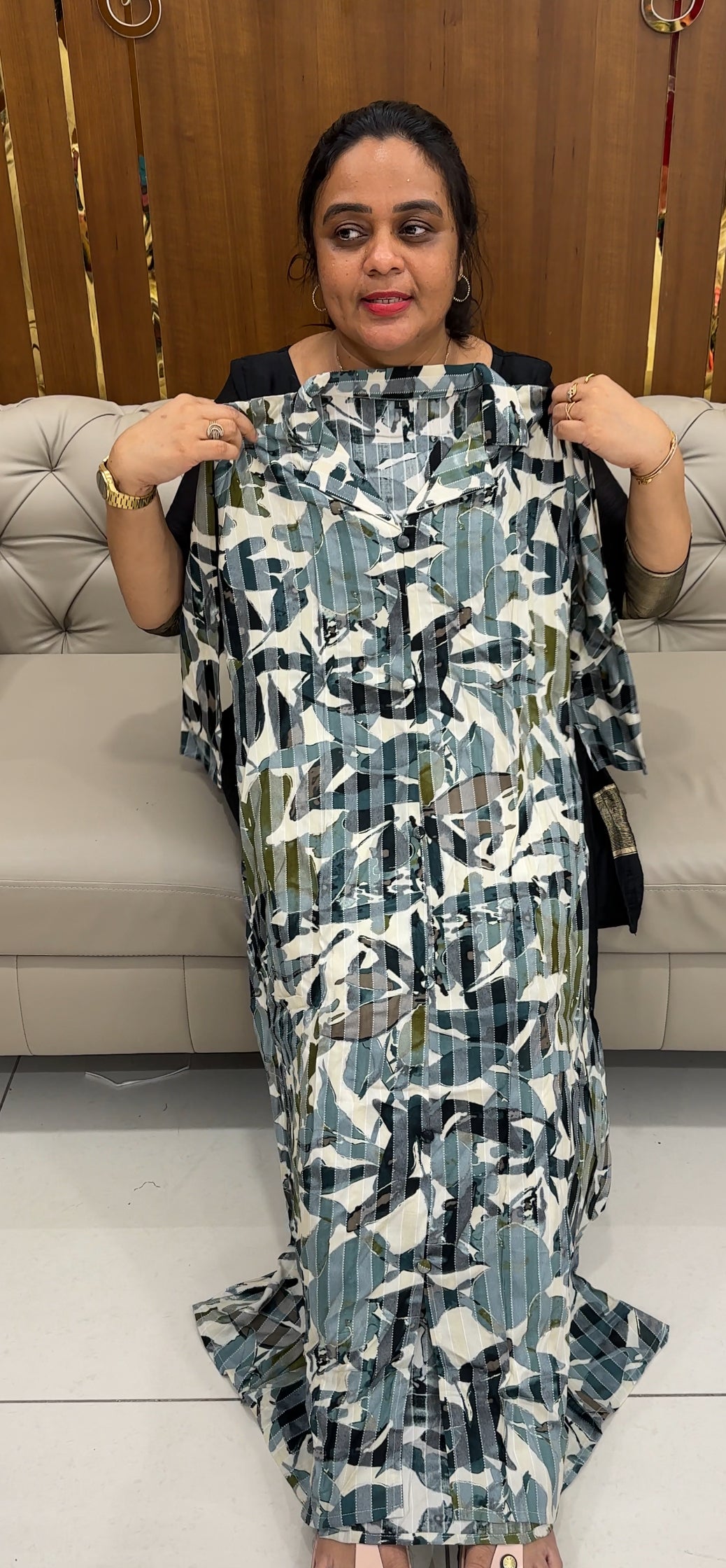 PRINTED RAYON TOPS - IHA 26764