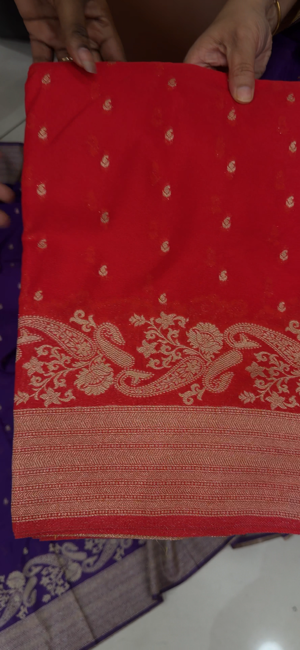 SEMI BANARASI SAREES - IHA 35381