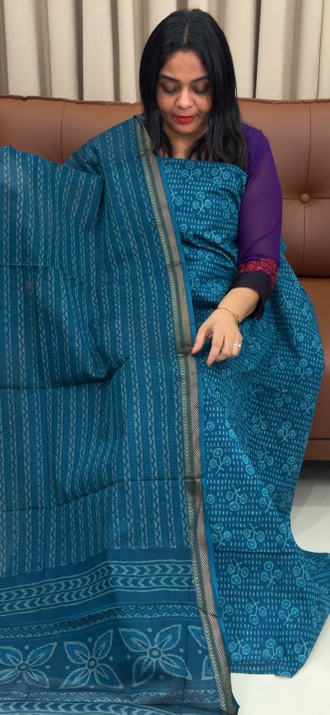 HANDLOOM COTTON UNSTITCHED SALWAR SUITS - IHA 33677