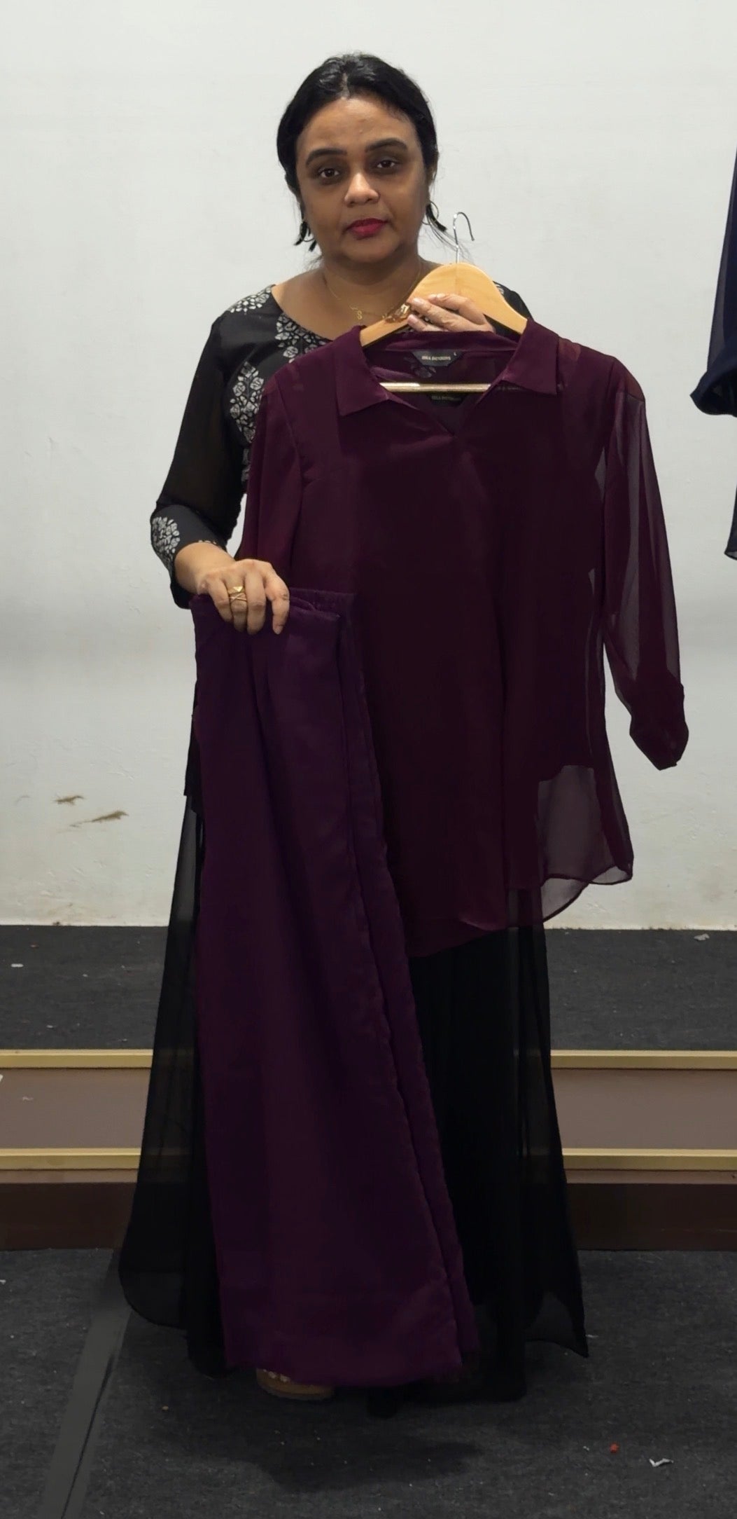 IHA'S IN-HOUSE GEORGETTE CO-ORDS SETS - IHA 36070