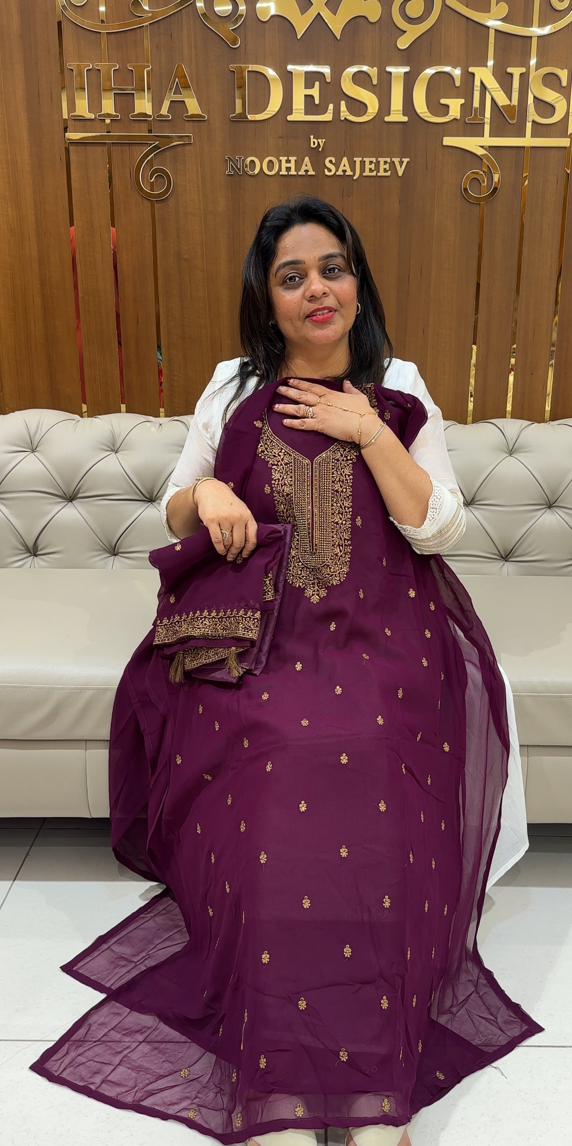 FORWARD FAUX GEORGETTE UNSTITCHED SALWAR SUITS - IHA 24856