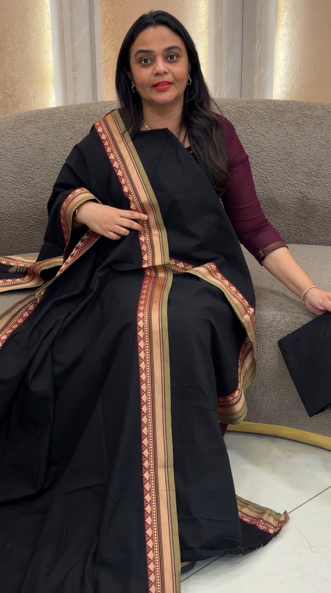 HANDLOOM COTTON UNSTITCHED SALWAR SUITS - IHA 32555