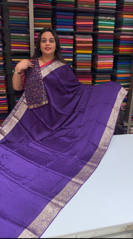 DESIGNER CRAPE  SAREES - IHA 23548
