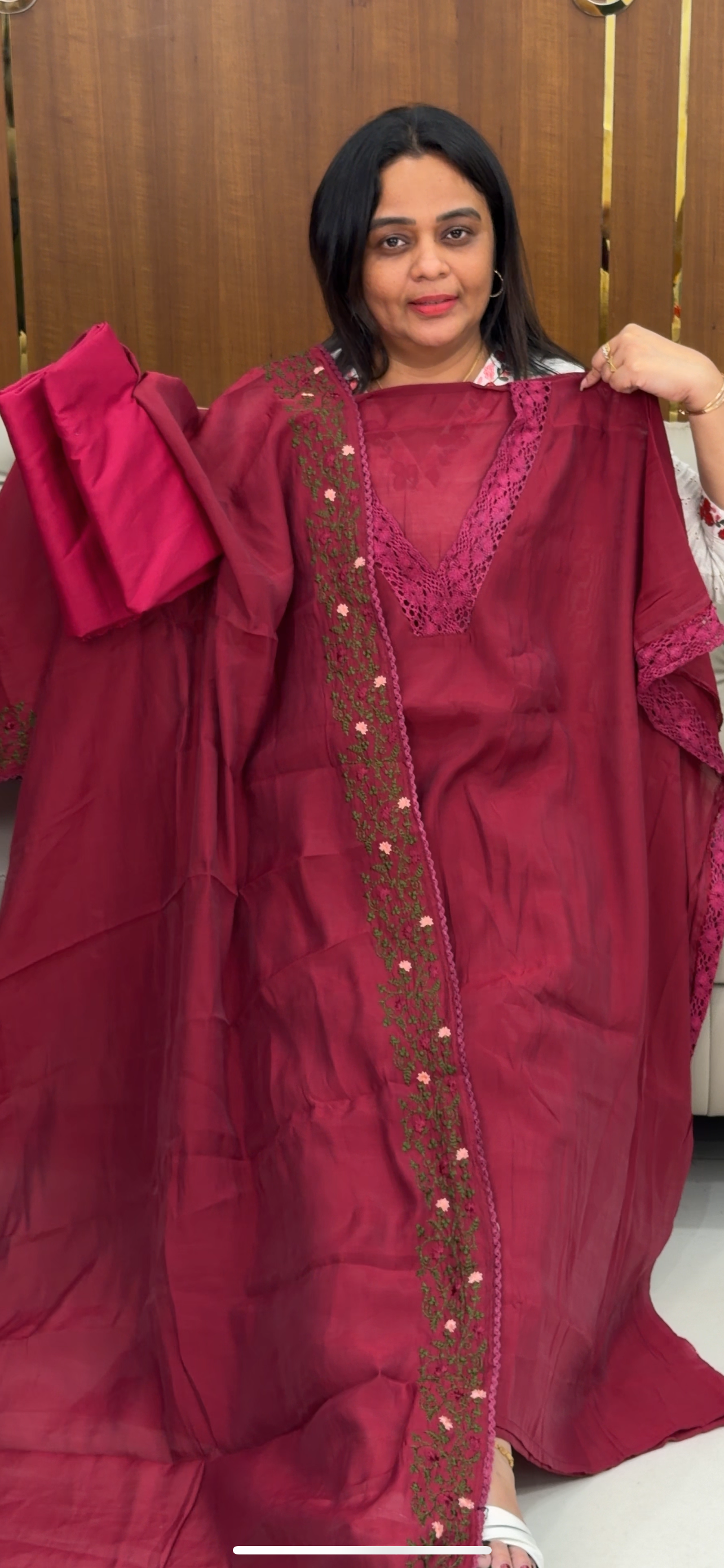 MUL CHANDERI UNSTITCHED SALWAR SUITS - IHA 29350